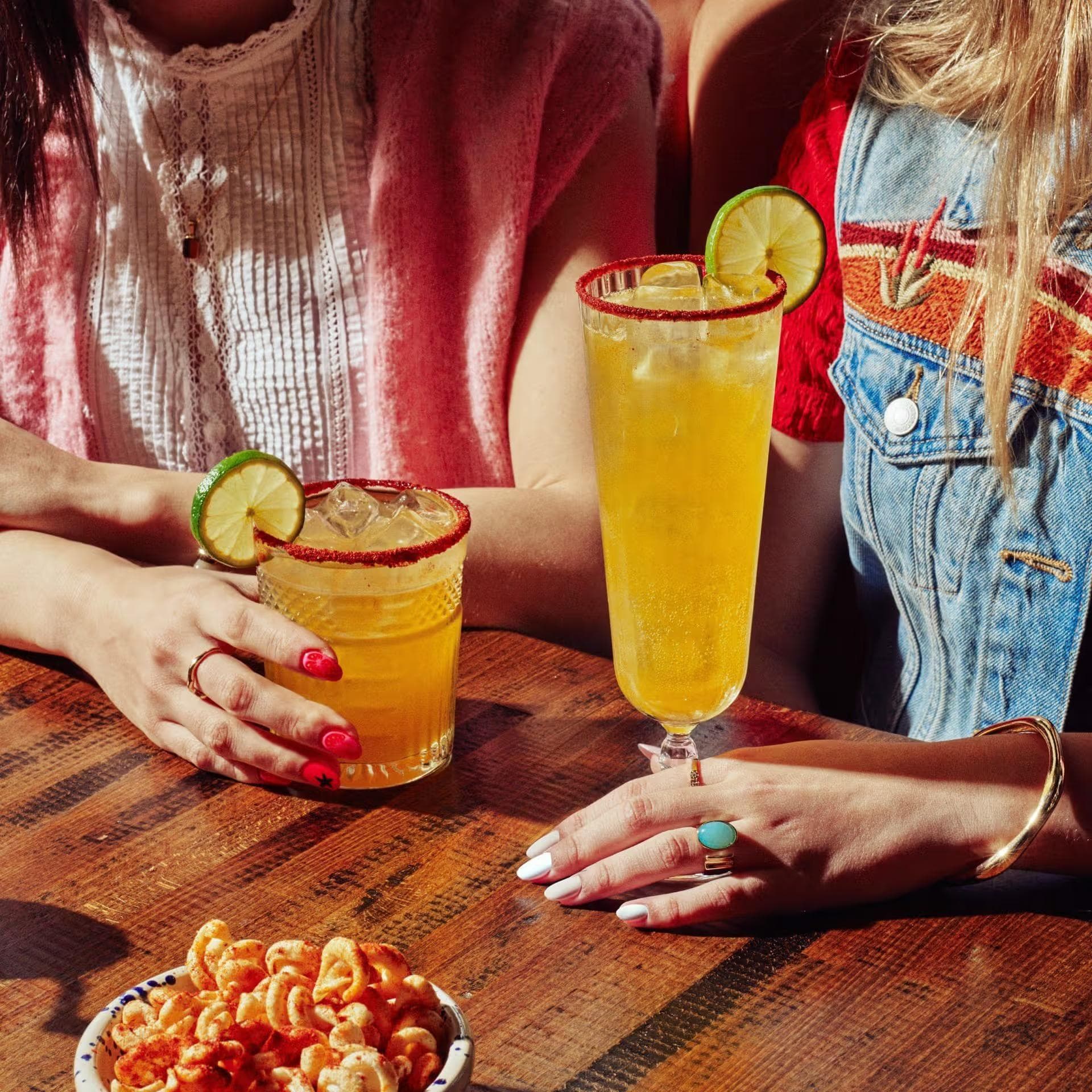 Sunset Mango Margarita and Mango & Lime Cooler